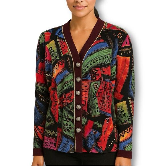 Jessica Howard Vintage Artistic Lightweight Blazer 16 - Picture 1 of 9